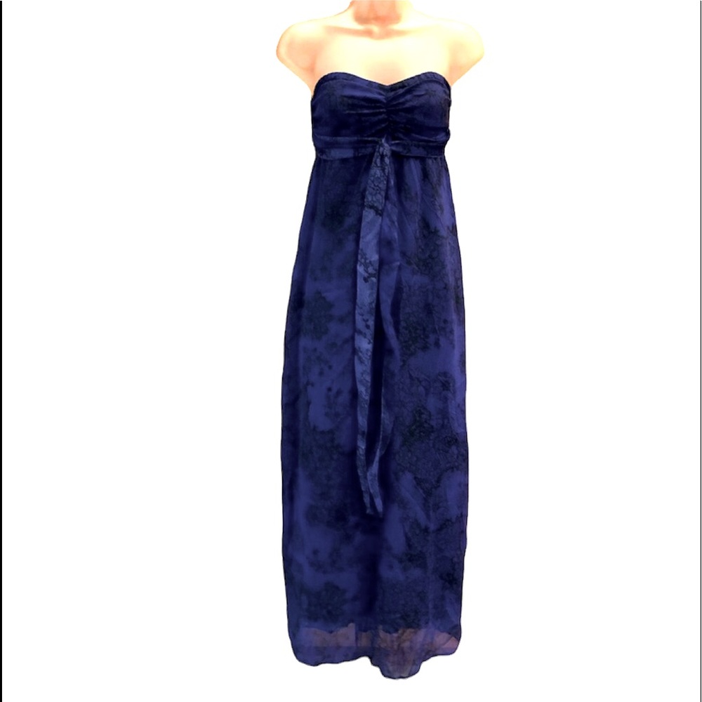 Fire Los Angeles Strapless Maxi Vacation Cruise Beach Dress
